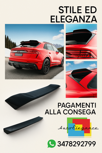 ⭐Tappo spoiler superiore 3D Adatto Per Audi RSQ8 Mk1 Facelift⭐
