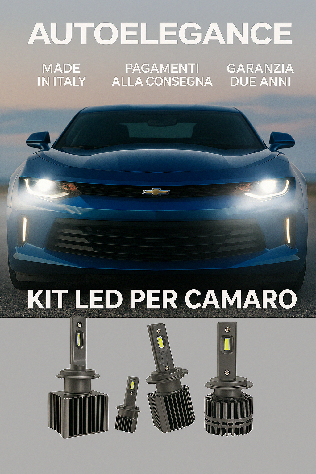 💖 KIT LED D3S 6000K Anabbaglianti per Chevrolet Camaro | Bianco Freddo CANBUS💖