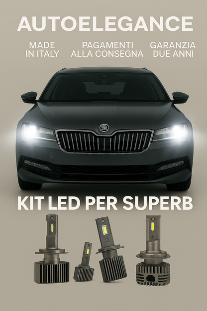 💖 KIT LED D3S 6000K Anabbaglianti per Skoda Superb III | Luce Bianca CANBUS 💖