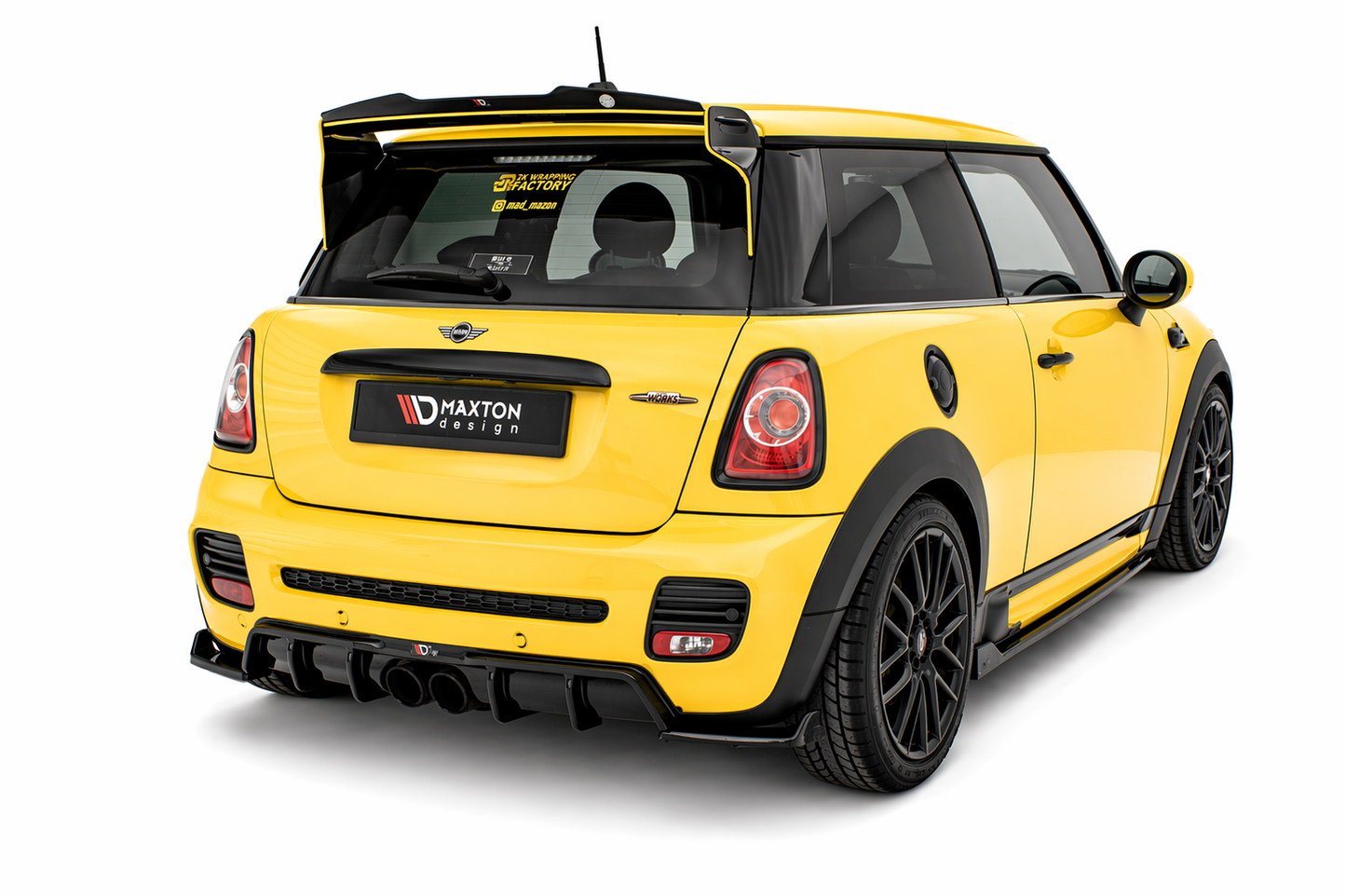 💫ART.9535 Diffusore Nero Lucido ABS per Mini Cooper John Cooper Works R56💫