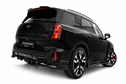 💫ART.9537 Splitter Posteriore Nero Lucido ABS per Mini Countryman JCW U25💫