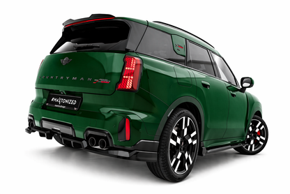 💫ART.9537 Splitter Posteriore Nero Lucido ABS per Mini Countryman JCW U25💫