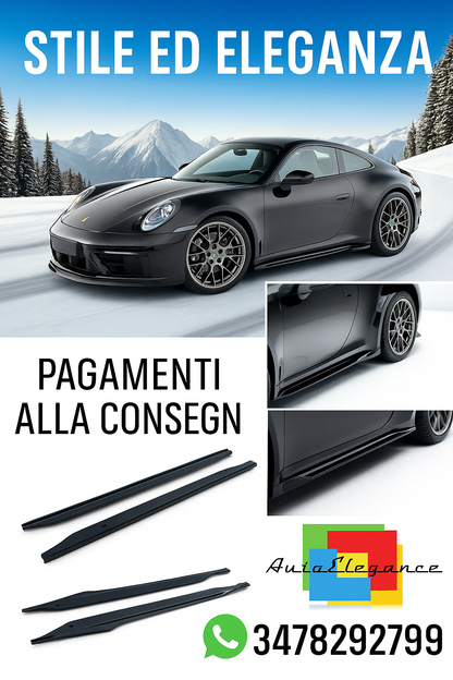 🔥Minigonne Laterali V.2 Adatto Per Porsche 911 Carrera Sport Design 992🔥