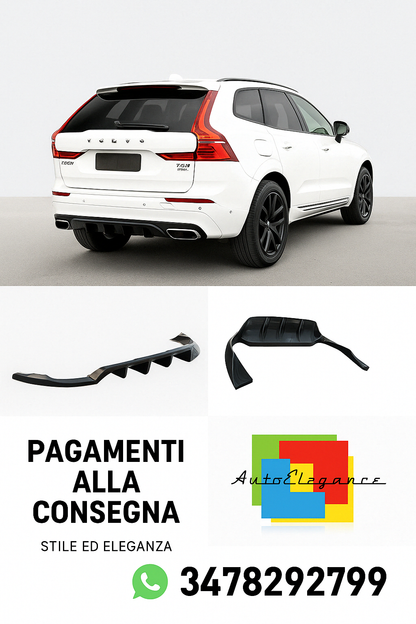 🔥Splitter Adatto Per (con barre verticali) Volvo XC60 Mk1 Facelift🔥