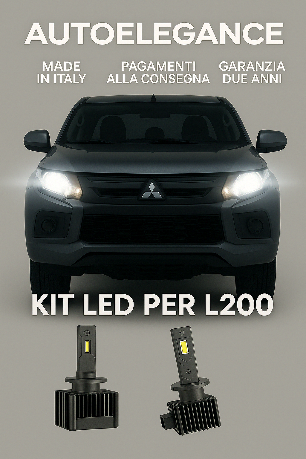 💖 KIT LED D5S 6000K Anabbaglianti per Mitsubishi L200 | Bianco Freddo CANBUS 💖