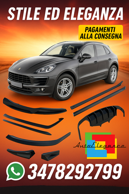 ✨Bodykit Set di splitter V.2 Adatto Per Porsche Macan Mk1✨