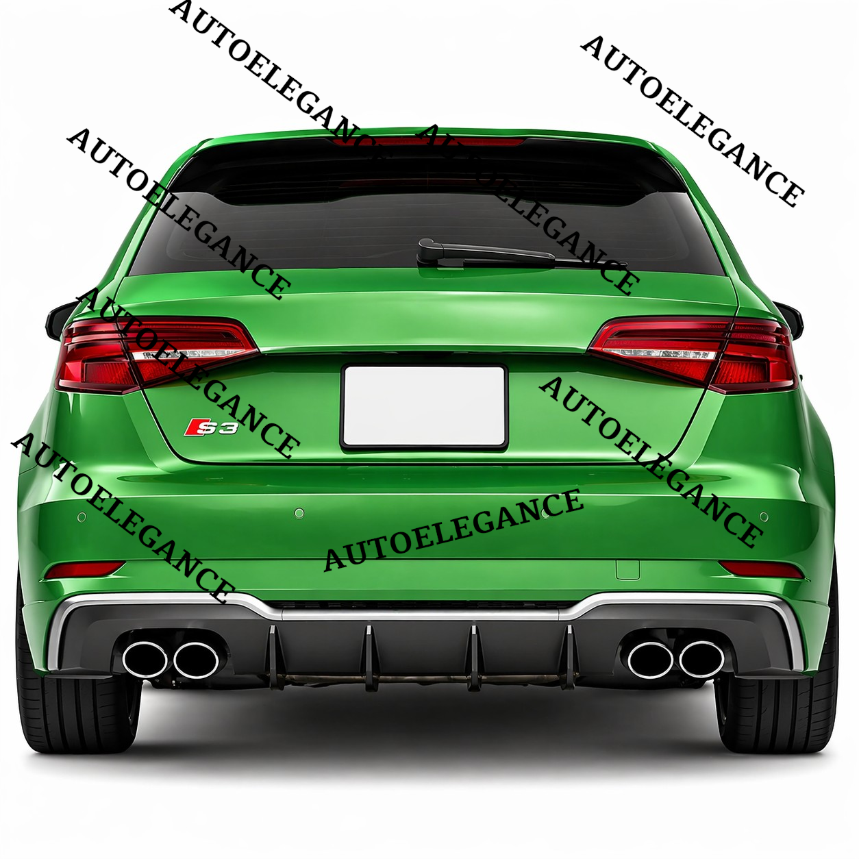 💫Diffusore Posteriore Nero lucido Per Audi S3 8V Sportback 2017-2020💫
