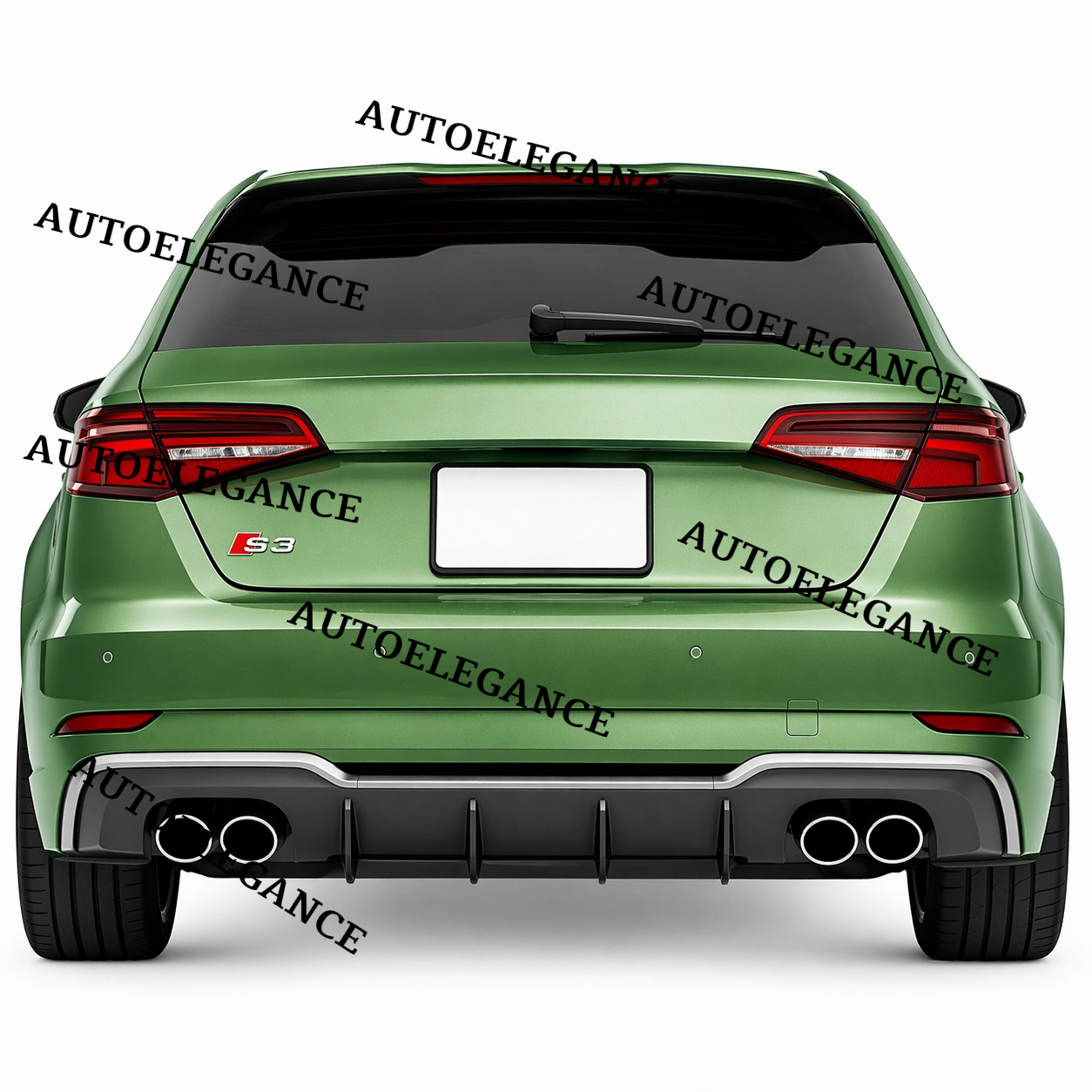 💫Diffusore Posteriore Nero lucido Per Audi S3 8V Sportback 2017-2020💫