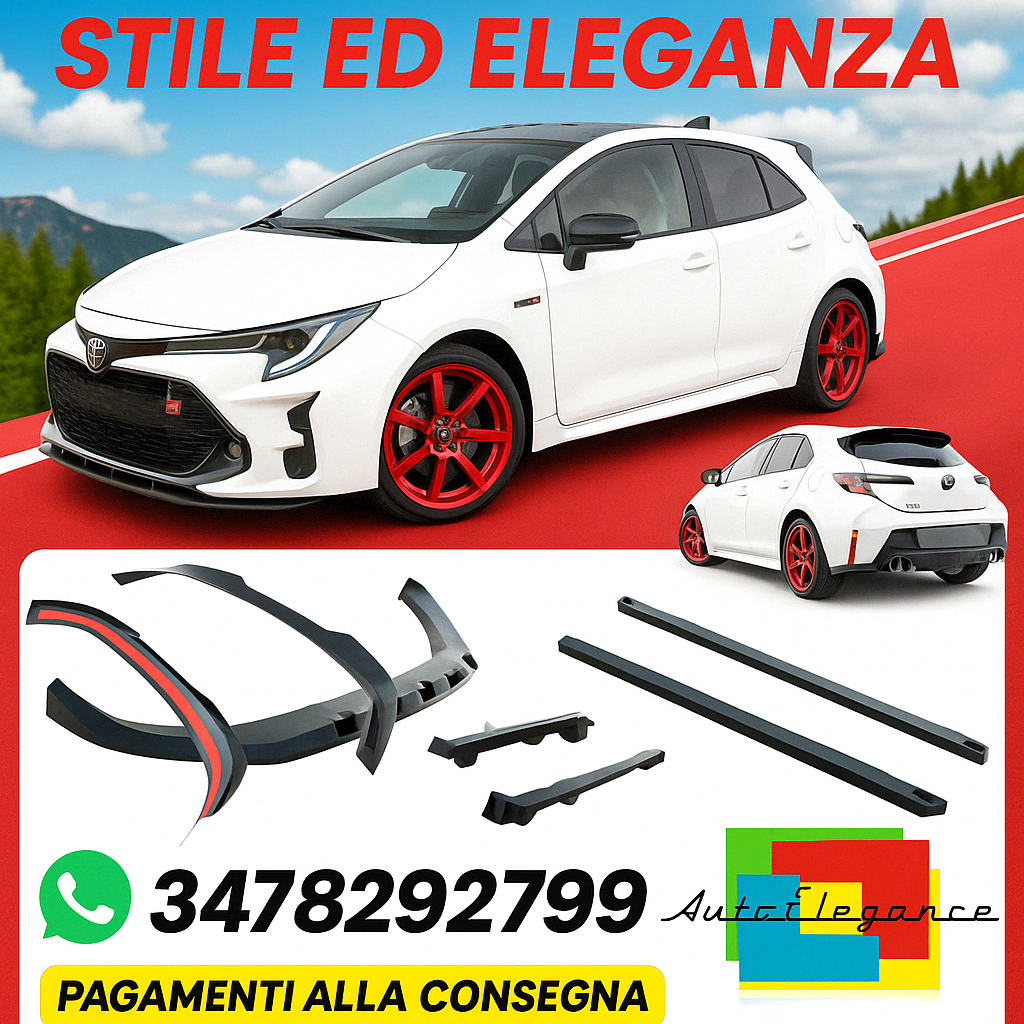 ⭐Bodykit Set di Splitters V.1 Adatto Per Toyota GR Corolla Mk12⭐