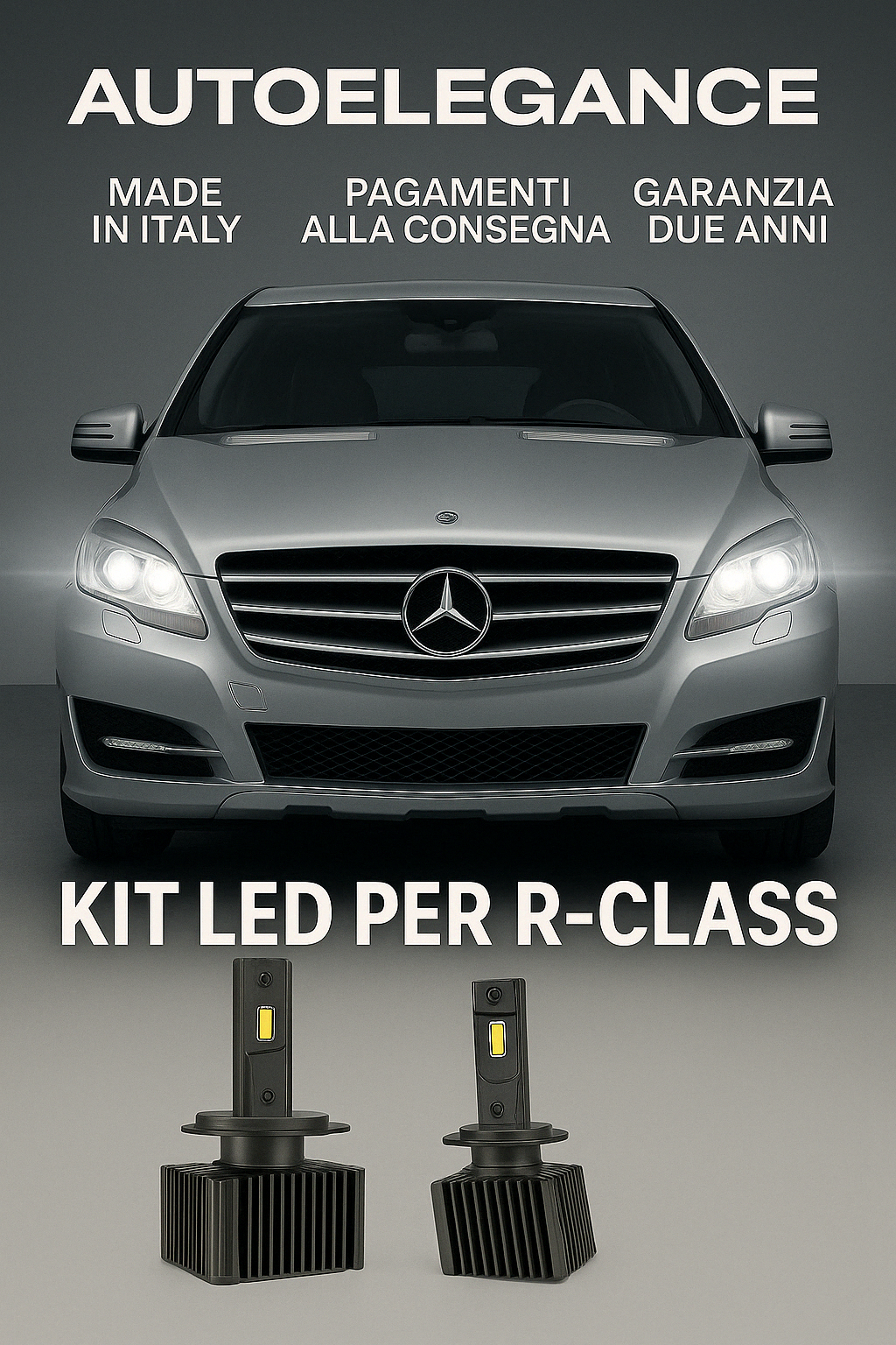 💖 KIT LED D1S 6000K Anabbaglianti per Mercedes Classe R Bianco Freddo CANBUS 💖
