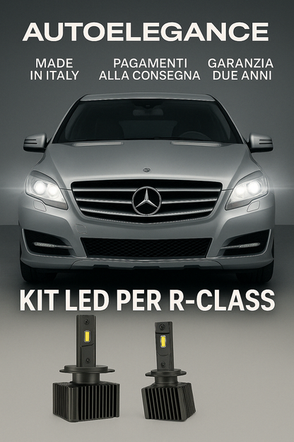💖 KIT LED D1S 6000K Anabbaglianti per Mercedes Classe R Bianco Freddo CANBUS 💖