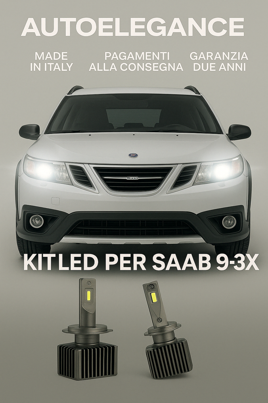 💖 KIT LED D1S 6000K Anabbaglianti per Saab 9-3X | Luce Bianca Fredda CANBUS 💖
