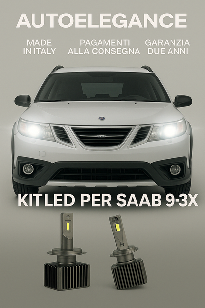 💖 KIT LED D1S 6000K Anabbaglianti per Saab 9-3X | Luce Bianca Fredda CANBUS 💖