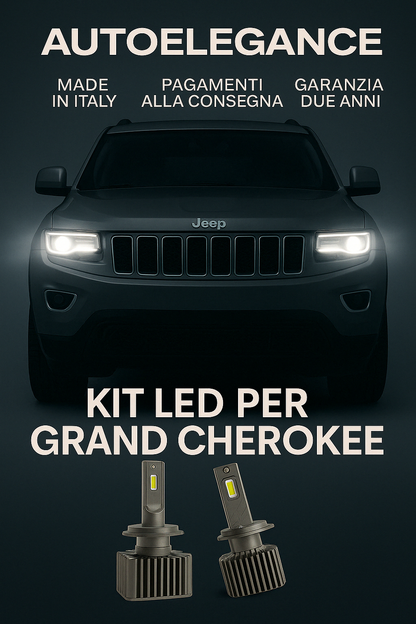 💖 KIT LED D1S 6000K Anabbaglianti per Jeep Grand Cherokee IV | CANBUS Bianco 💖
