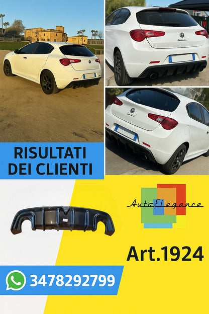 🔥1924⚡DIFFUSORE ADATTO PER ALFA ROMEO GIULIETTA LOOK TUNING NERO LUCIDO🔥⚡