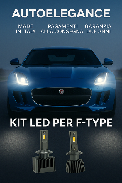 💖KIT LED D1S 6000K Anabbaglianti per Jaguar F-Type Luce Bianca Fredda CANBUS 💖