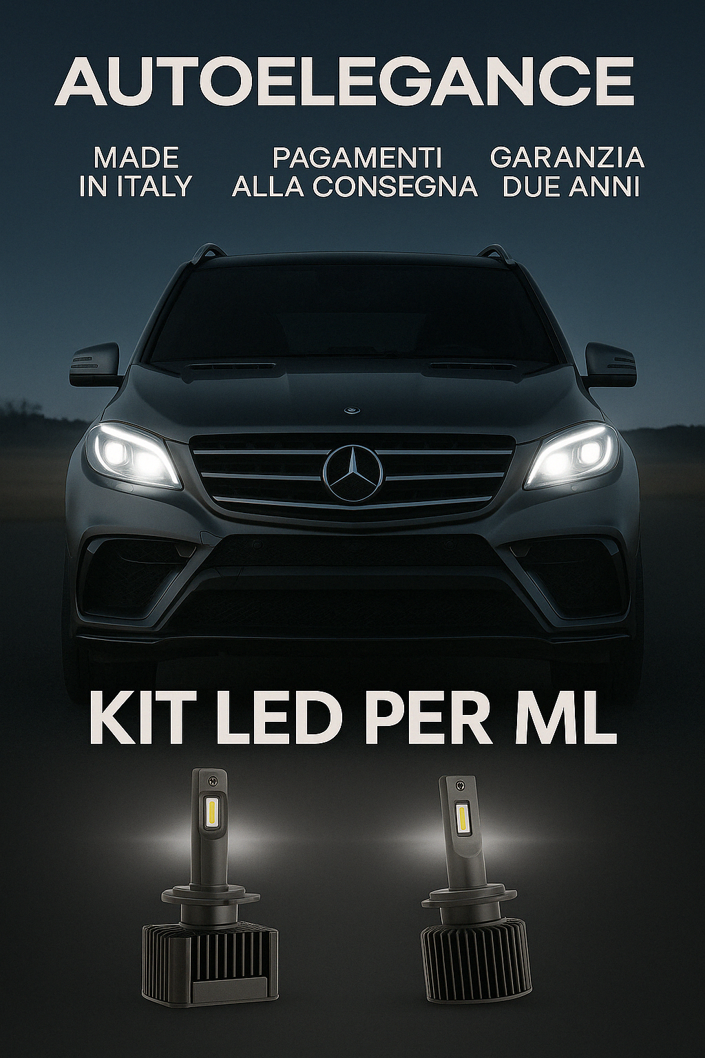 💖KIT LED D1S 6000K Anabbaglianti per Mercedes ML W166 | Bianco Freddo CANBUS 💖
