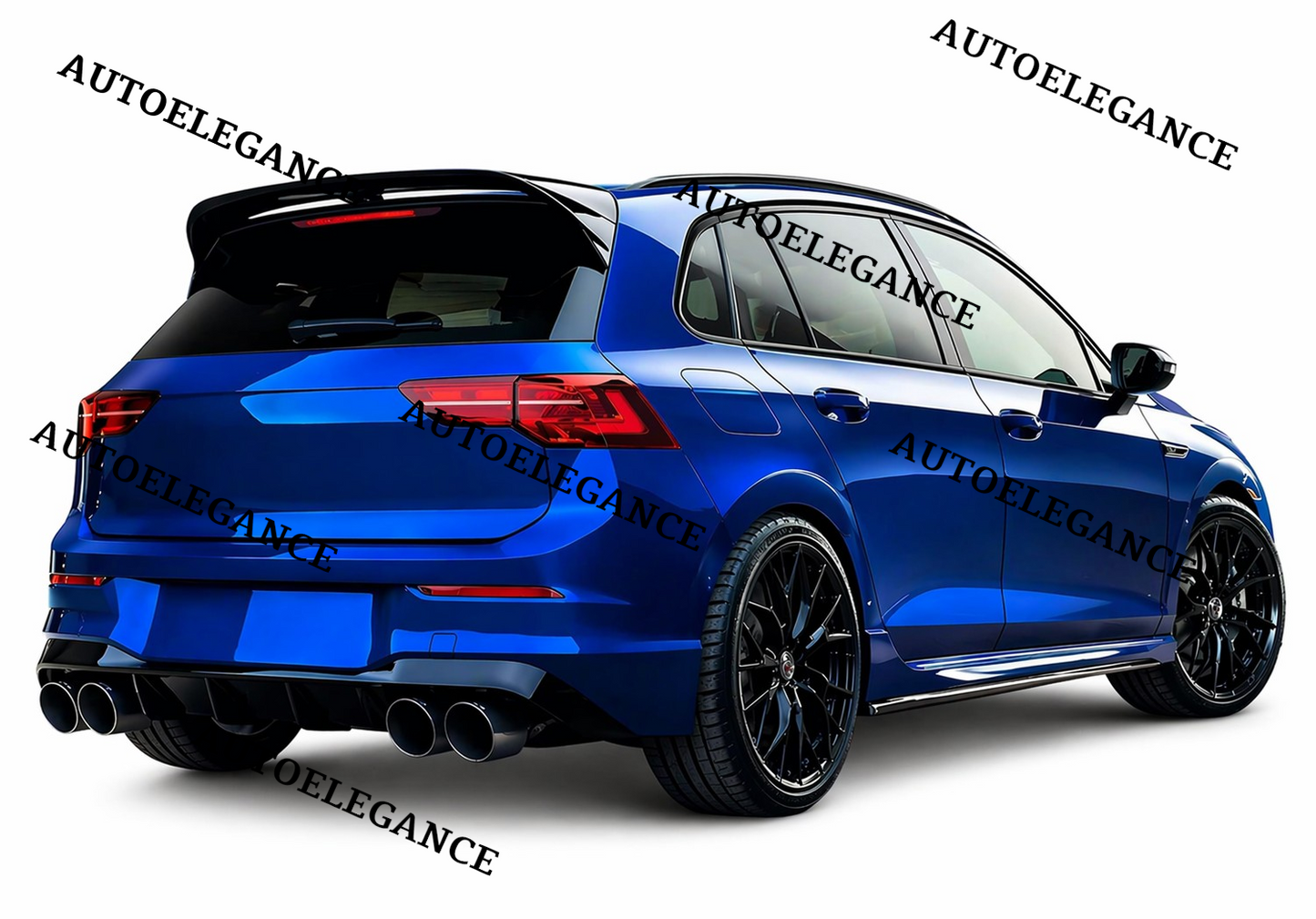 💫 Spoiler Tetto Stile R Nero Lucido ABS per Golf 8 2019 -💫