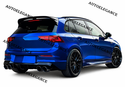 💫 Spoiler Tetto Stile R Nero Lucido ABS per Golf 8 2019 -💫