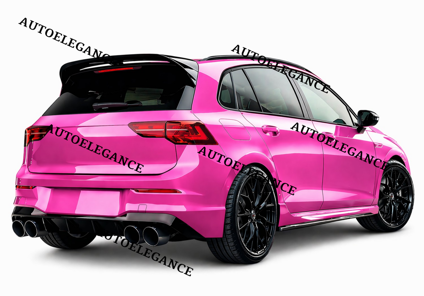 💫 Spoiler Tetto Stile R Nero Lucido ABS per Golf 8 2019 -💫