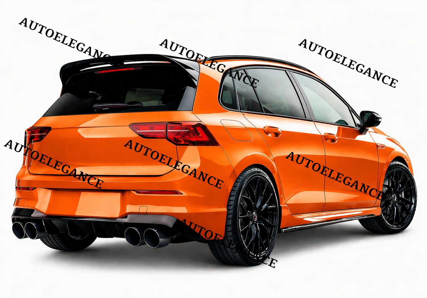 💫 Spoiler Tetto Stile R Nero Lucido ABS per Golf 8 2019 -💫