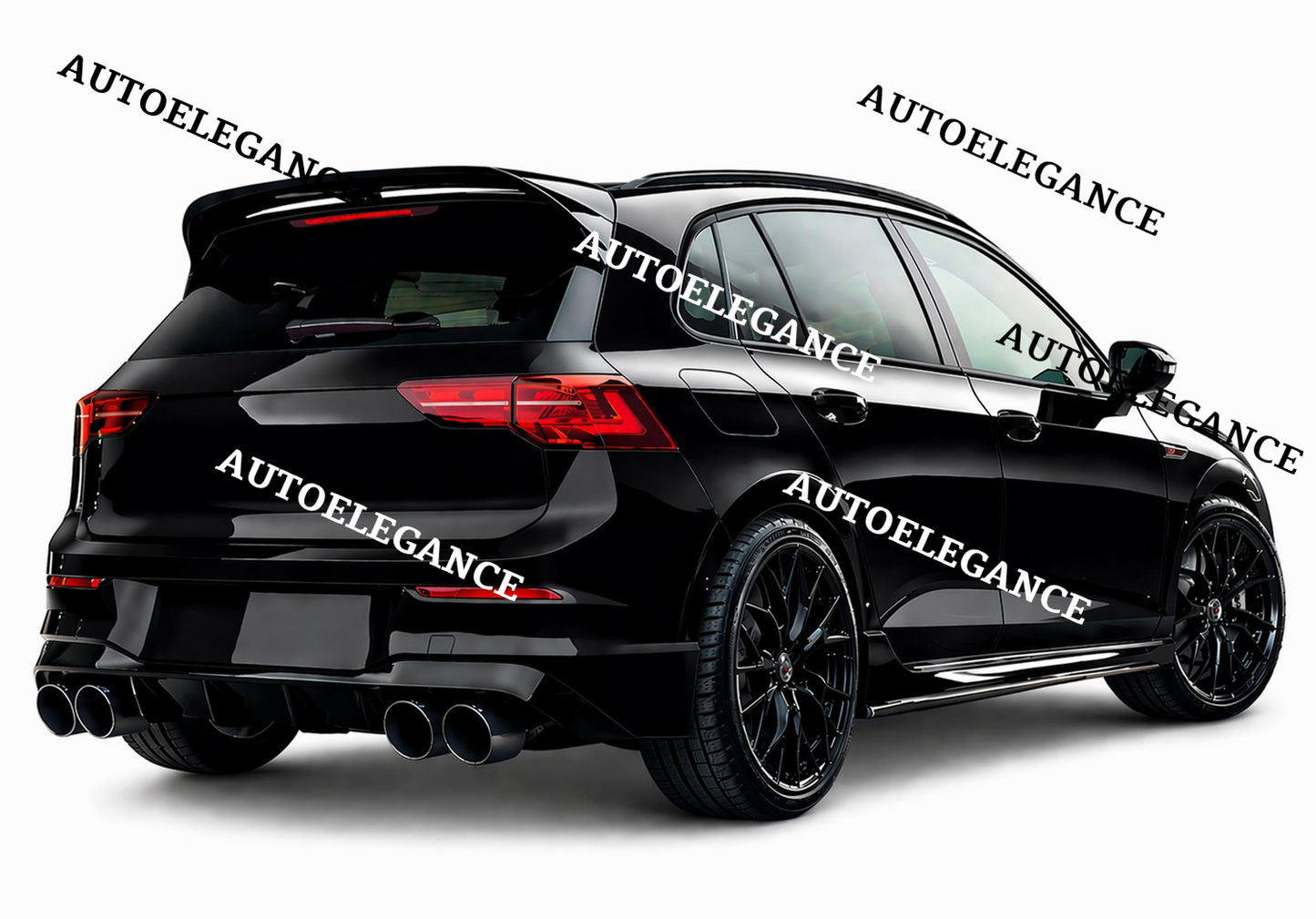 💫 Spoiler Tetto Stile R Nero Lucido ABS per Golf 8 2019 -💫