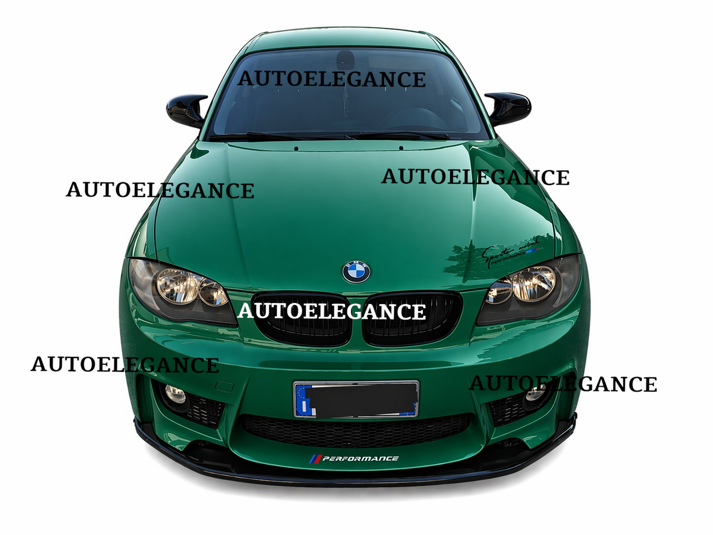 💫ART.0083 SPLITTER BMW SERIE 1 F20 F21 E89 MSPORT 2011-2019 NERO LUCIDO💫
