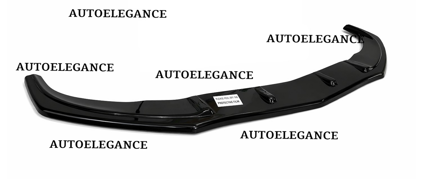 💫ART.0002 SPLITTER ANTERIORE PER CLASSE A W176 2012-2015 AMG NERO LUCIDO💫
