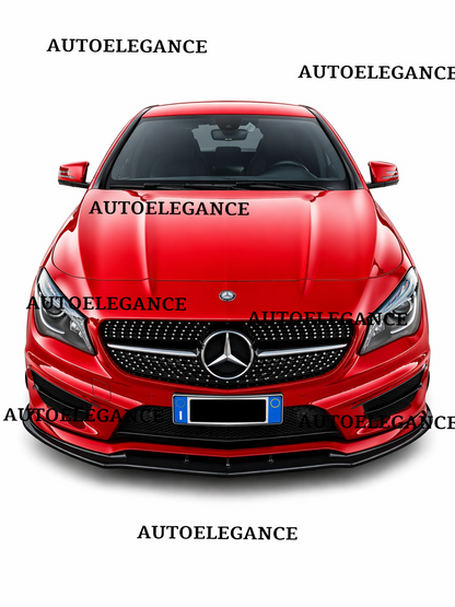 💫ART.0002 SPLITTER ANTERIORE PER CLASSE A W176 2012-2015 AMG NERO LUCIDO💫
