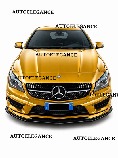 💫ART.0002 SPLITTER ANTERIORE PER CLASSE A W176 2012-2015 AMG NERO LUCIDO💫