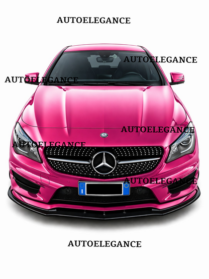 💫ART.0002 SPLITTER ANTERIORE PER CLASSE A W176 2012-2015 AMG NERO LUCIDO💫