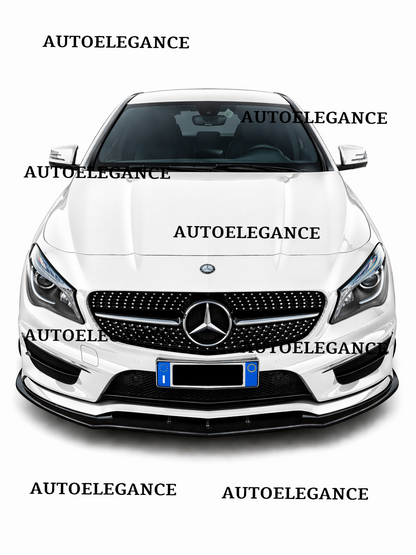 💫ART.0002 SPLITTER ANTERIORE PER CLASSE A W176 2012-2015 AMG NERO LUCIDO💫