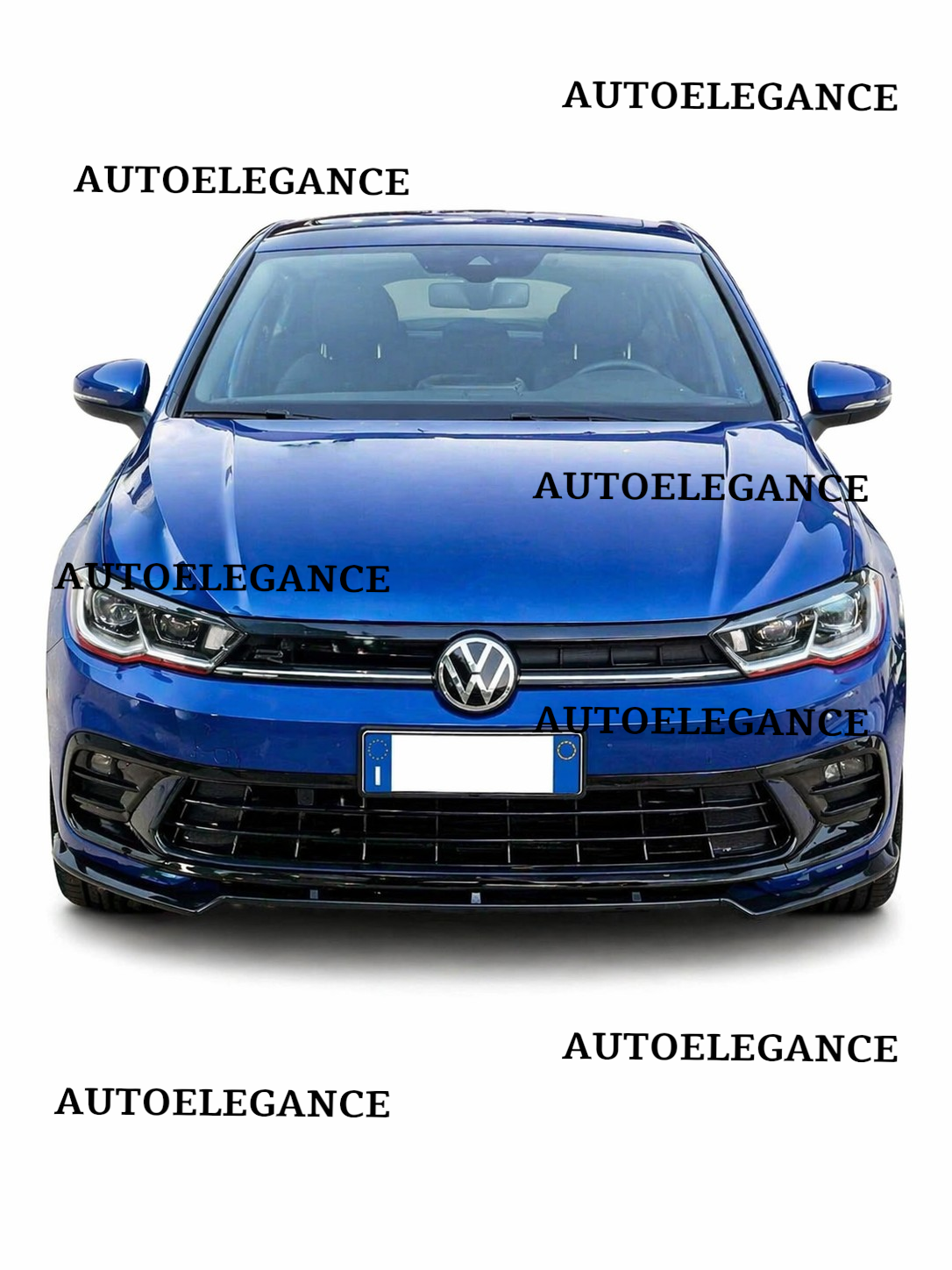 💫ART.1090 SPLITTER NERO LUCIDO - VW LOOK STANDARD EVO POLO AW1 2017+💫