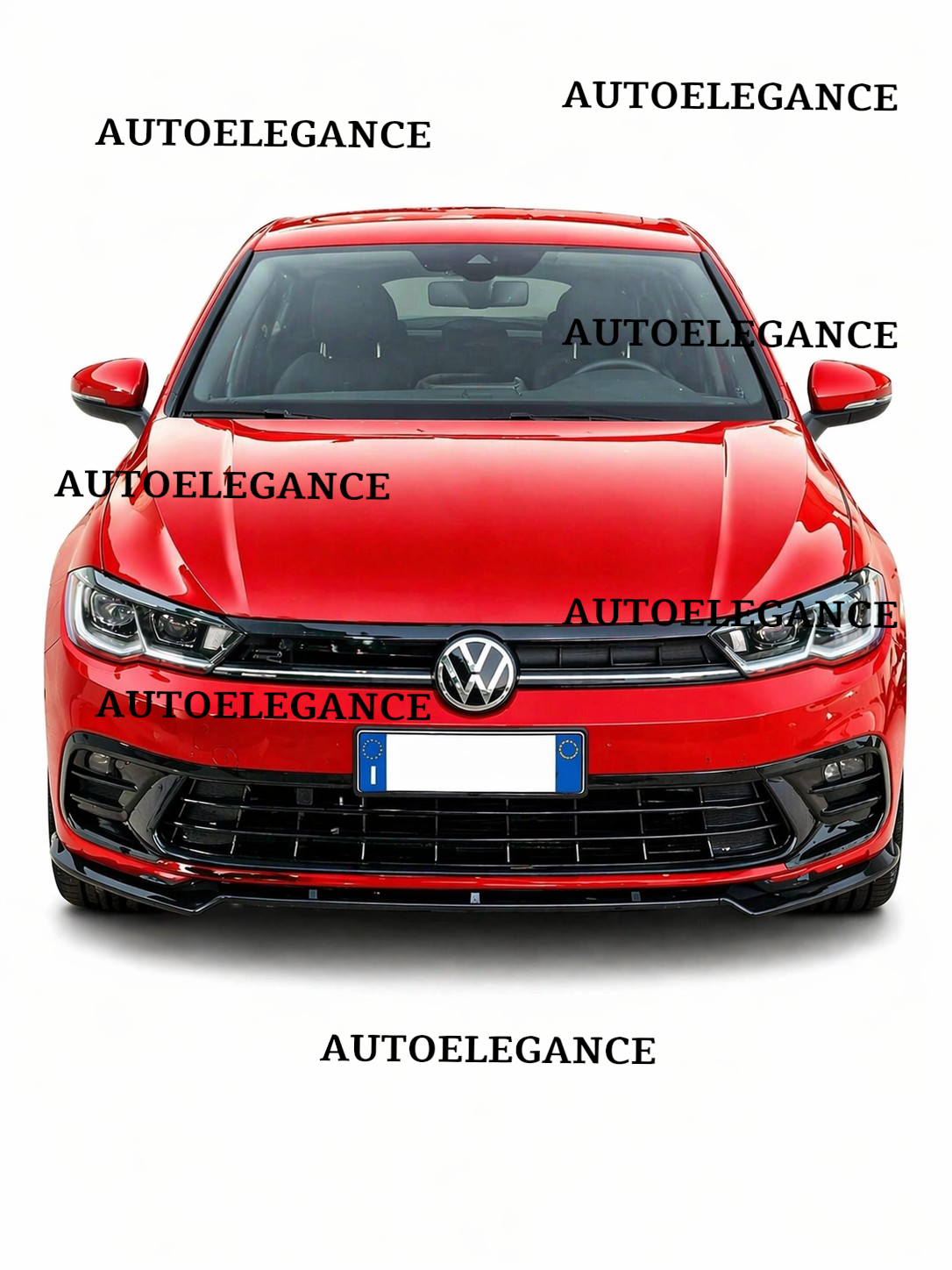 💫ART.1090 SPLITTER NERO LUCIDO - VW LOOK STANDARD EVO POLO AW1 2017+💫