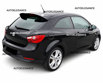 💫ART.1585 Spoiler posteriore per Seat Ibiza 6J 3 porte, look Cupra Nero Lucido💫