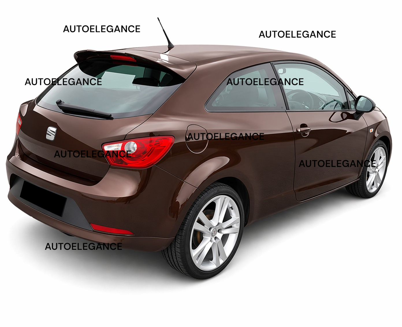 💫ART.1585 Spoiler posteriore per Seat Ibiza 6J 3 porte, look Cupra Nero Lucido💫