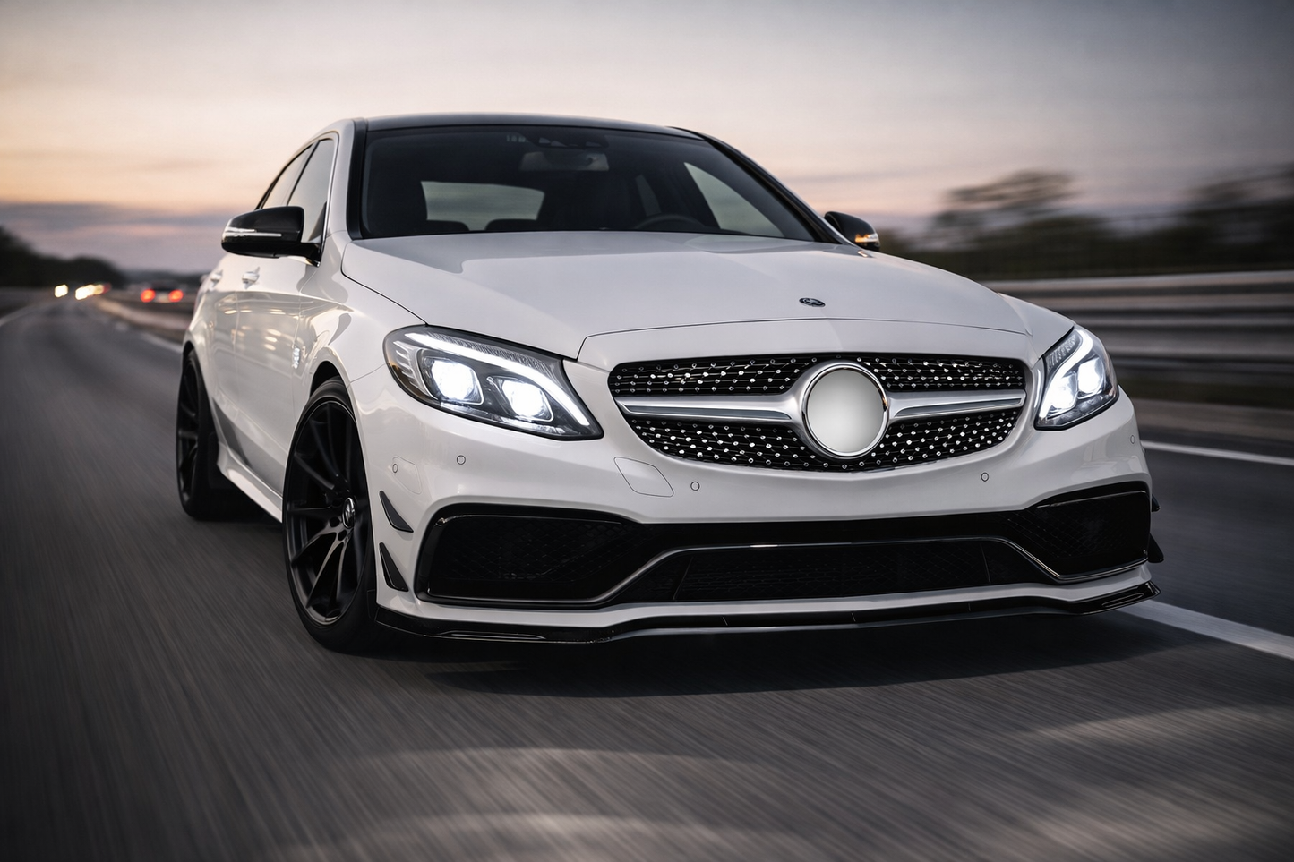 😍ART.6381 Griglia Adatta Per Mercedes W205 pre-facelift DIAMOND😍