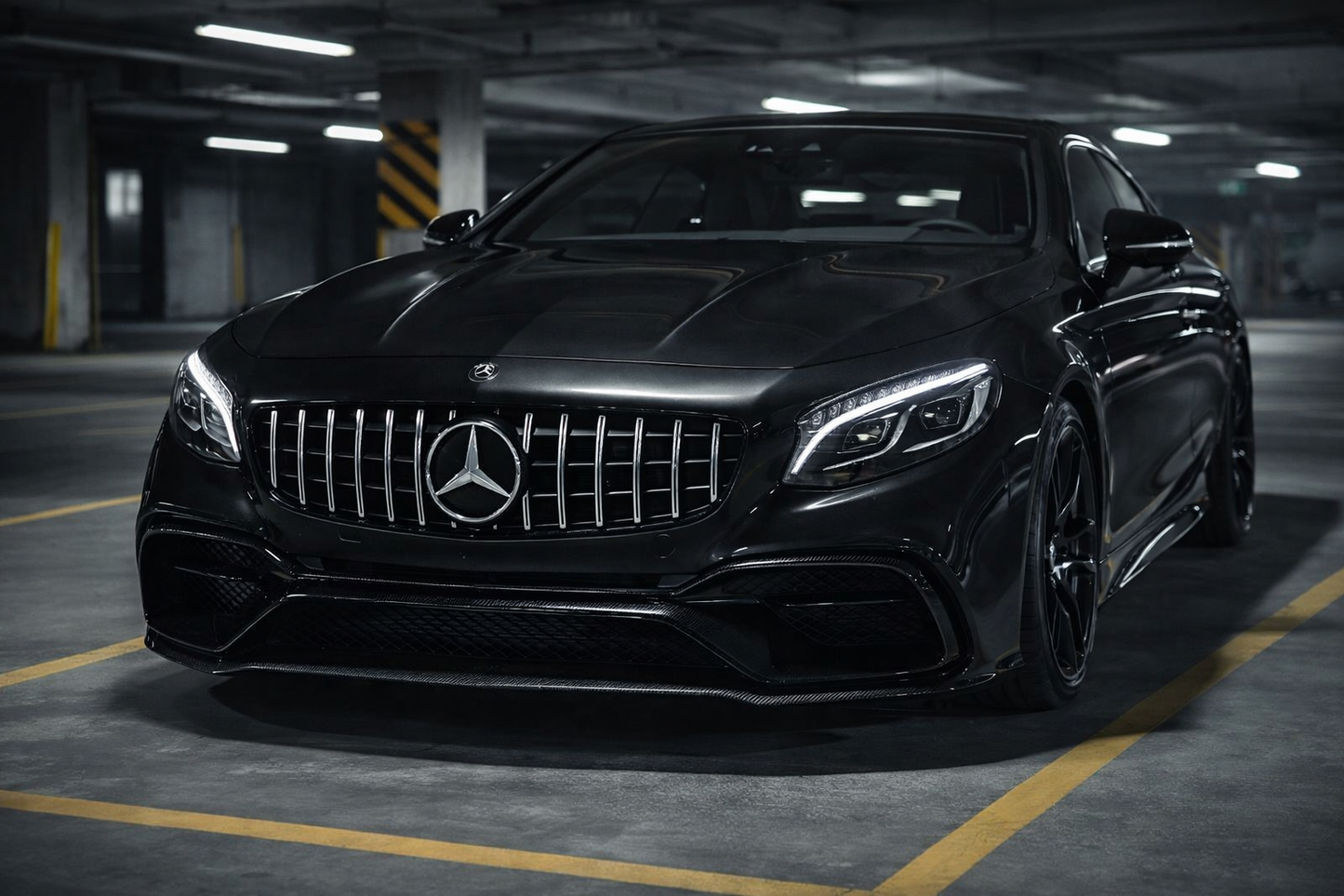 😍ART.6405 Griglia  PANAMERICANA GT LOOK ALL Black Adatta Per Mercedes C217 😍