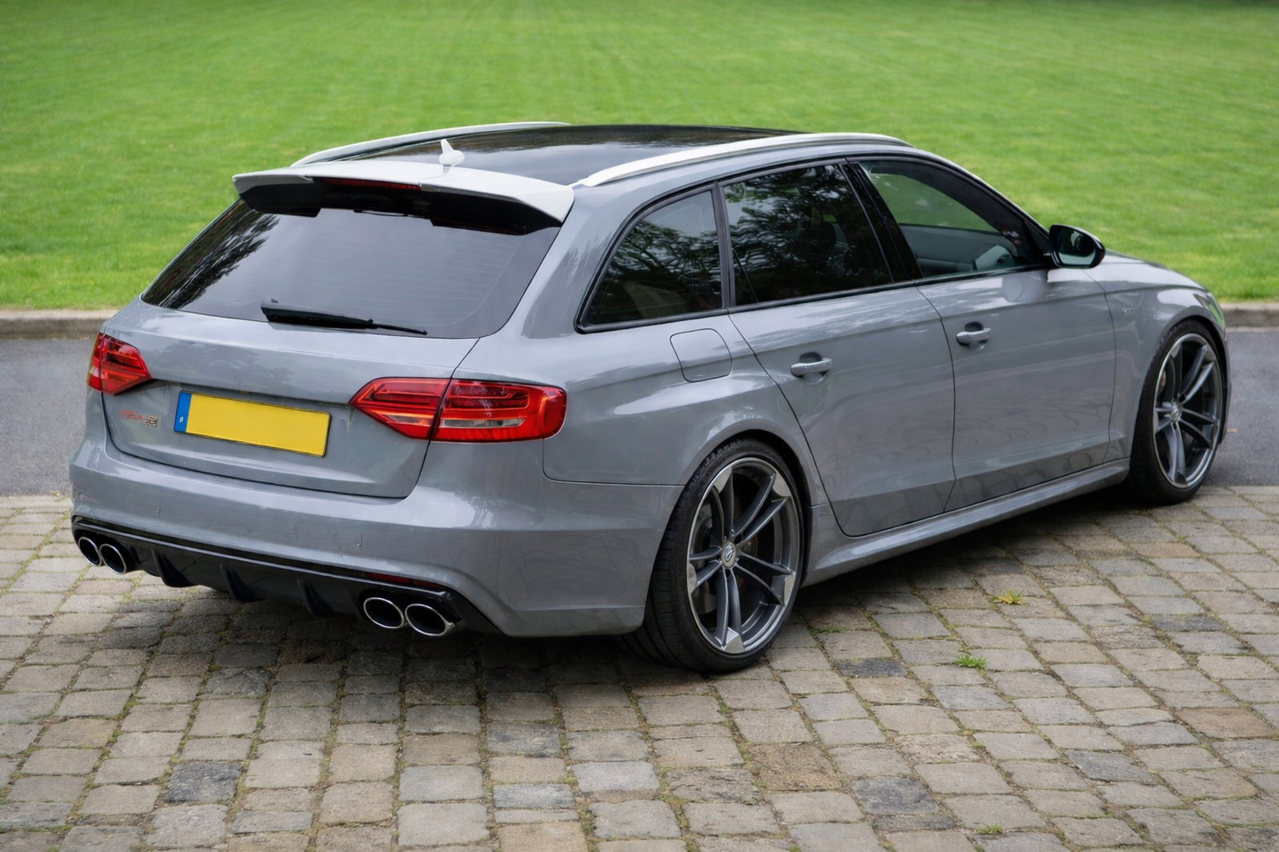 💫ART.8210 Spoiler Posteriore RS4 Look Per Audi A4 B8 2008-2014 Bianco💫