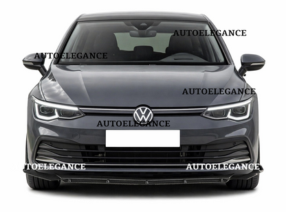 💫SPLITTER ANTERIORE LOOK RS NERO LUCIDO PER VW GOLF 8 💫