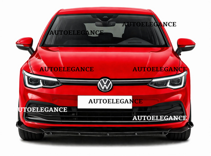 💫SPLITTER ANTERIORE LOOK RS NERO LUCIDO PER VW GOLF 8 💫