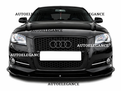 💫Splitter Anteriore Nero Lucido Per Audi A3 8P S-Line Facelift 2008-2013💫