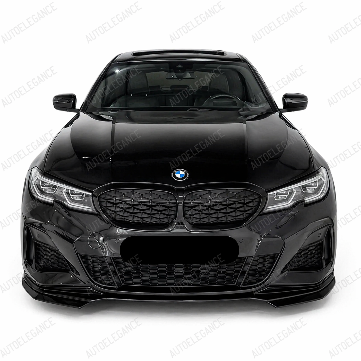 💫Splitter Nero Lucido Stile M Performance per BMW Serie 3 G20 G21 2019-2022💫