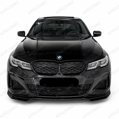 💫Splitter Nero Lucido Stile M Performance per BMW Serie 3 G20 G21 2019-2022💫