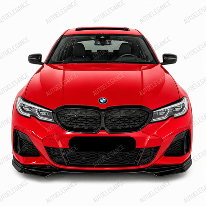 💫Splitter Nero Lucido Stile M Performance per BMW Serie 3 G20 G21 2019-2022💫
