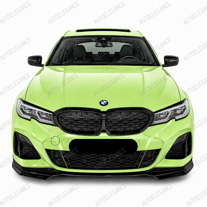 💫Splitter Nero Lucido Stile M Performance per BMW Serie 3 G20 G21 2019-2022💫