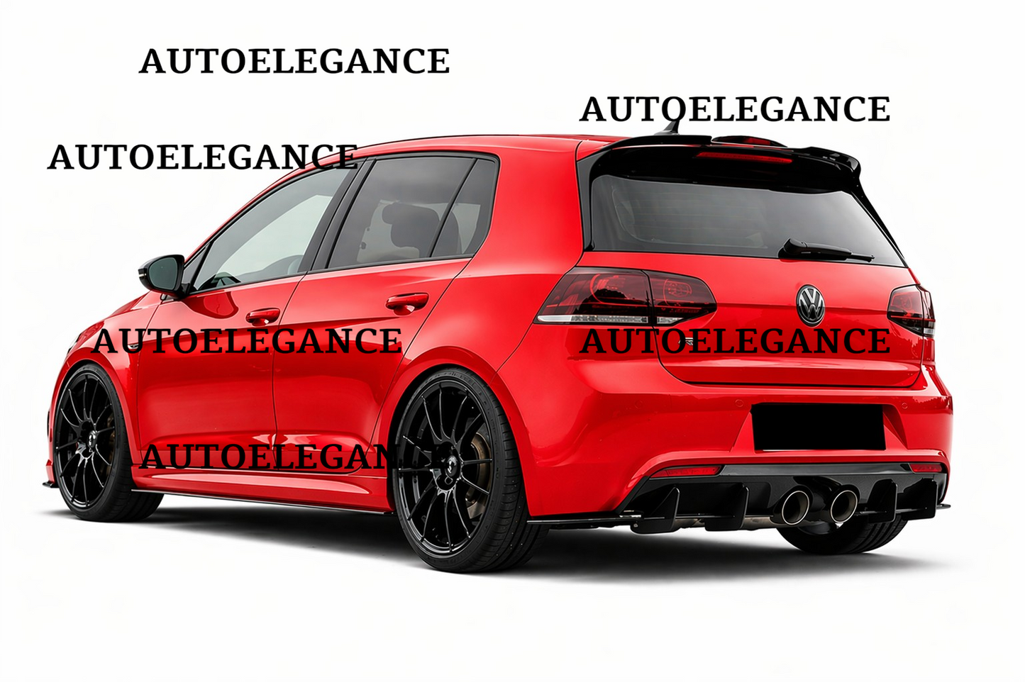 💫ART.9574 Diffusore Nero Opaco ABS per Golf 6 R 2008-2012💫
