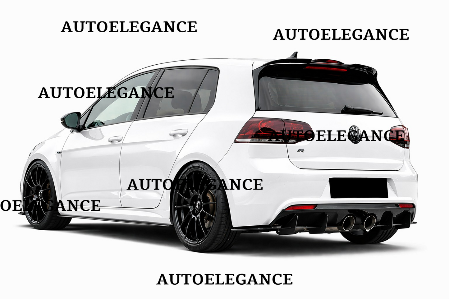💫ART.9574 Diffusore Nero Opaco ABS per Golf 6 R 2008-2012💫