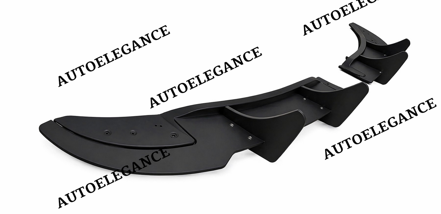 💫ART.9574 Diffusore Nero Opaco ABS per Golf 6 R 2008-2012💫