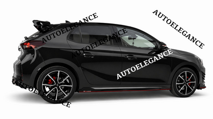 💫ART.0651 SPOILER TETTO PER OPEL CORSA F 2019+ NERO LUCIDO💫